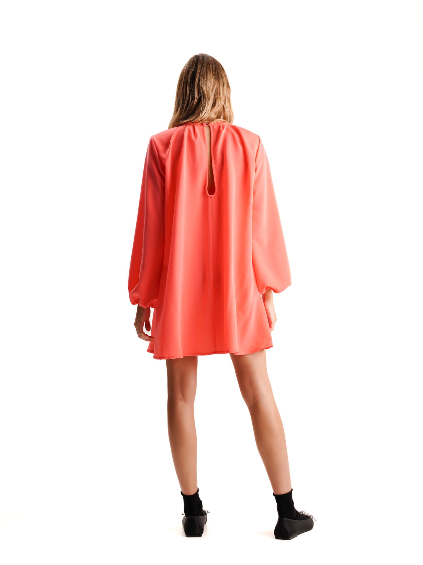 JULIETTE DRESS IN CORAL